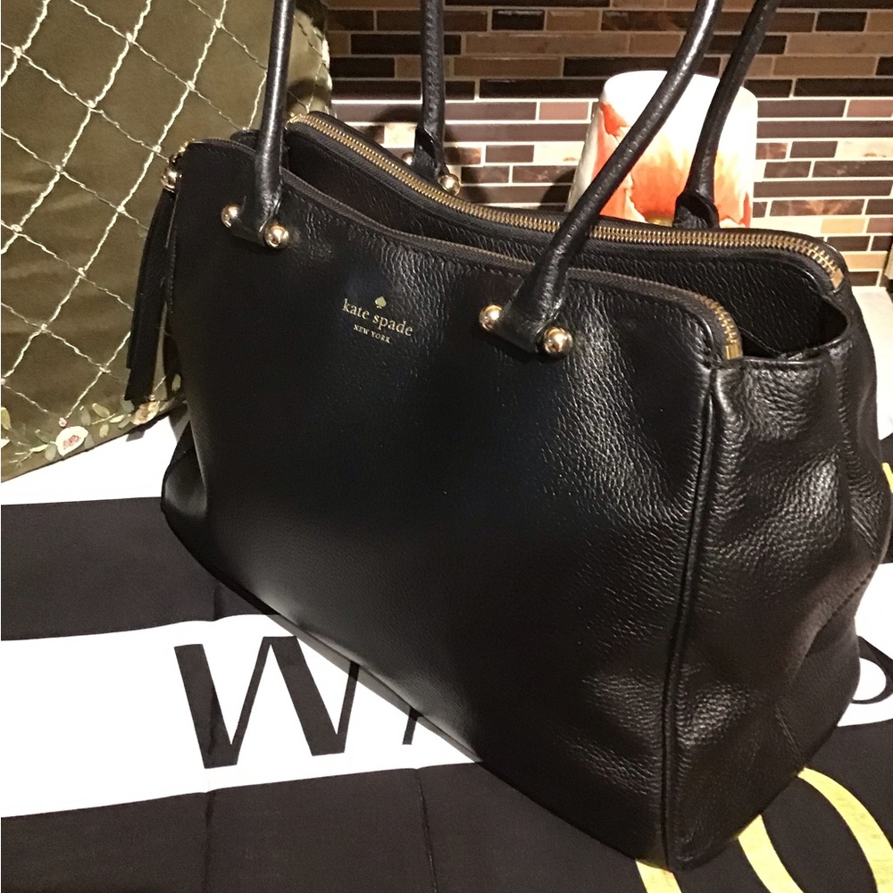 KATE SPADE ♠️Charles Street Brantley Black Pebbled Bag - Picture 3 of 14